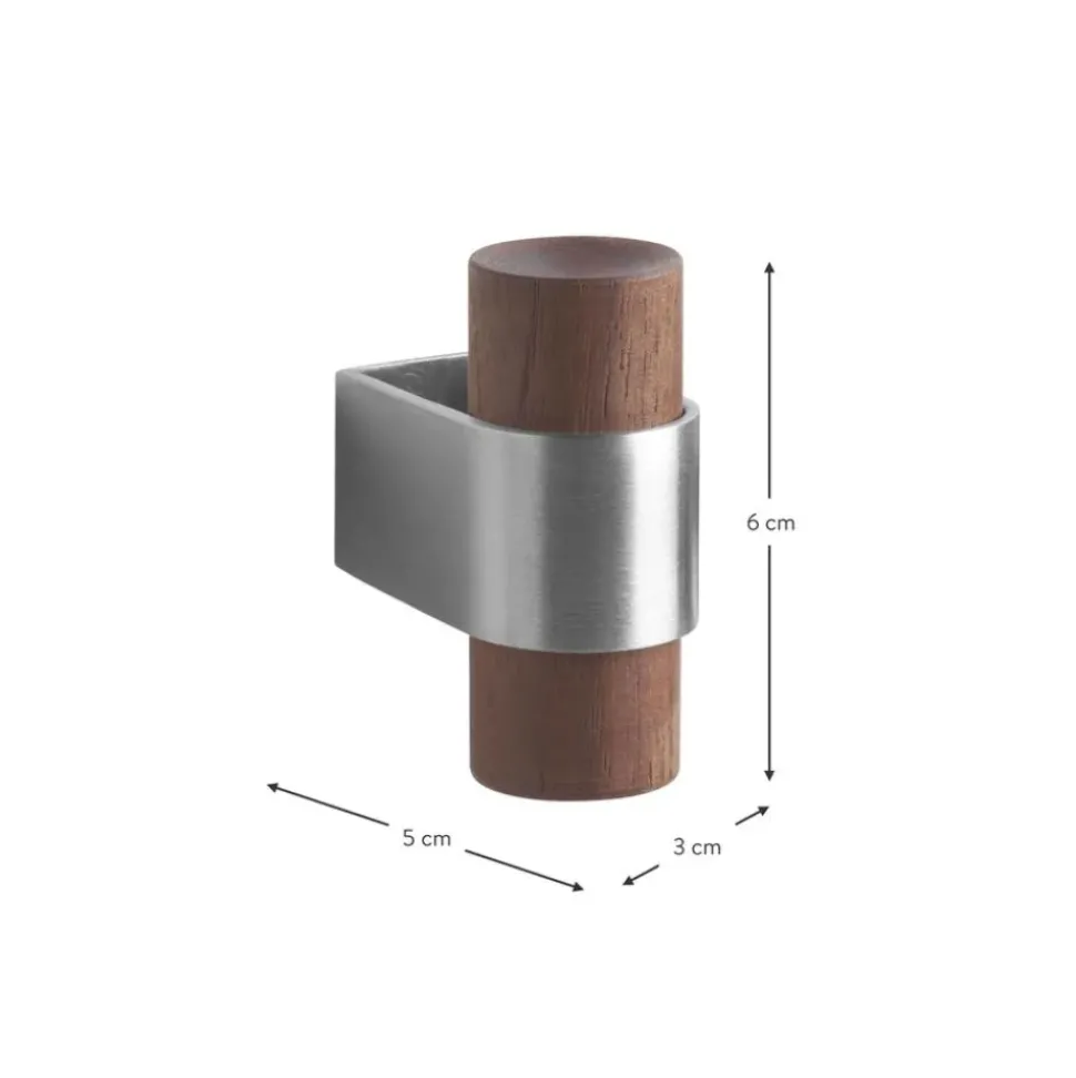 Ganchos De Pared De Madera De Nogal Dowel