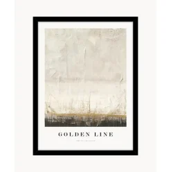 Impresion Digital Enmarcada Golden Line