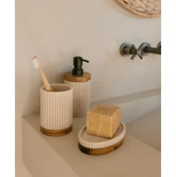 Jabonera Con Madera Laura