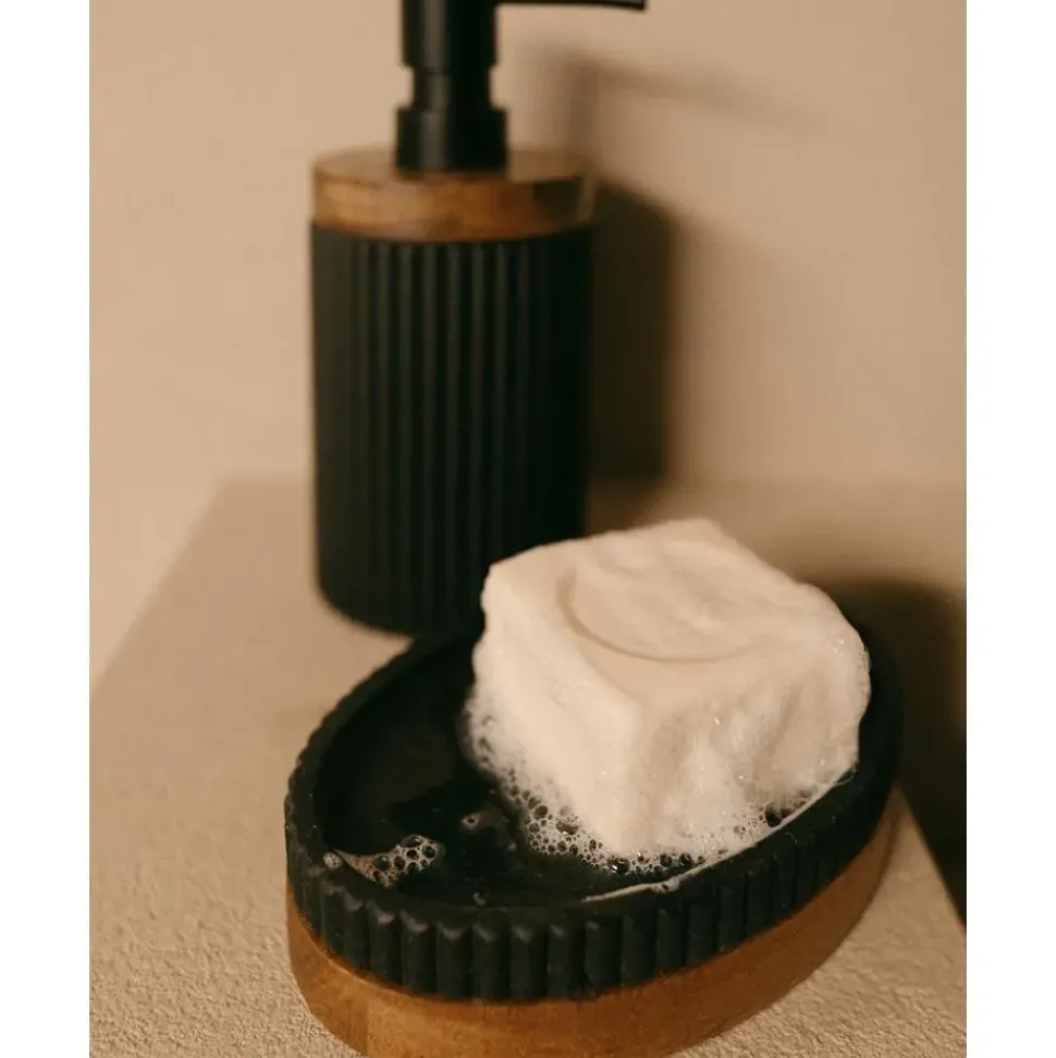 Jabonera Con Madera Laura