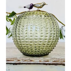 Jarron Artesanal Con Relieves Hobnail