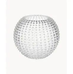 Jarron Artesanal Con Relieves Hobnail