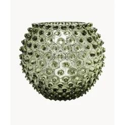 Jarron Artesanal Con Relieves Hobnail