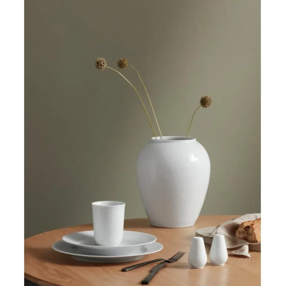 Jarron Artesanal De Porcelana Rhombe, 25 Cm