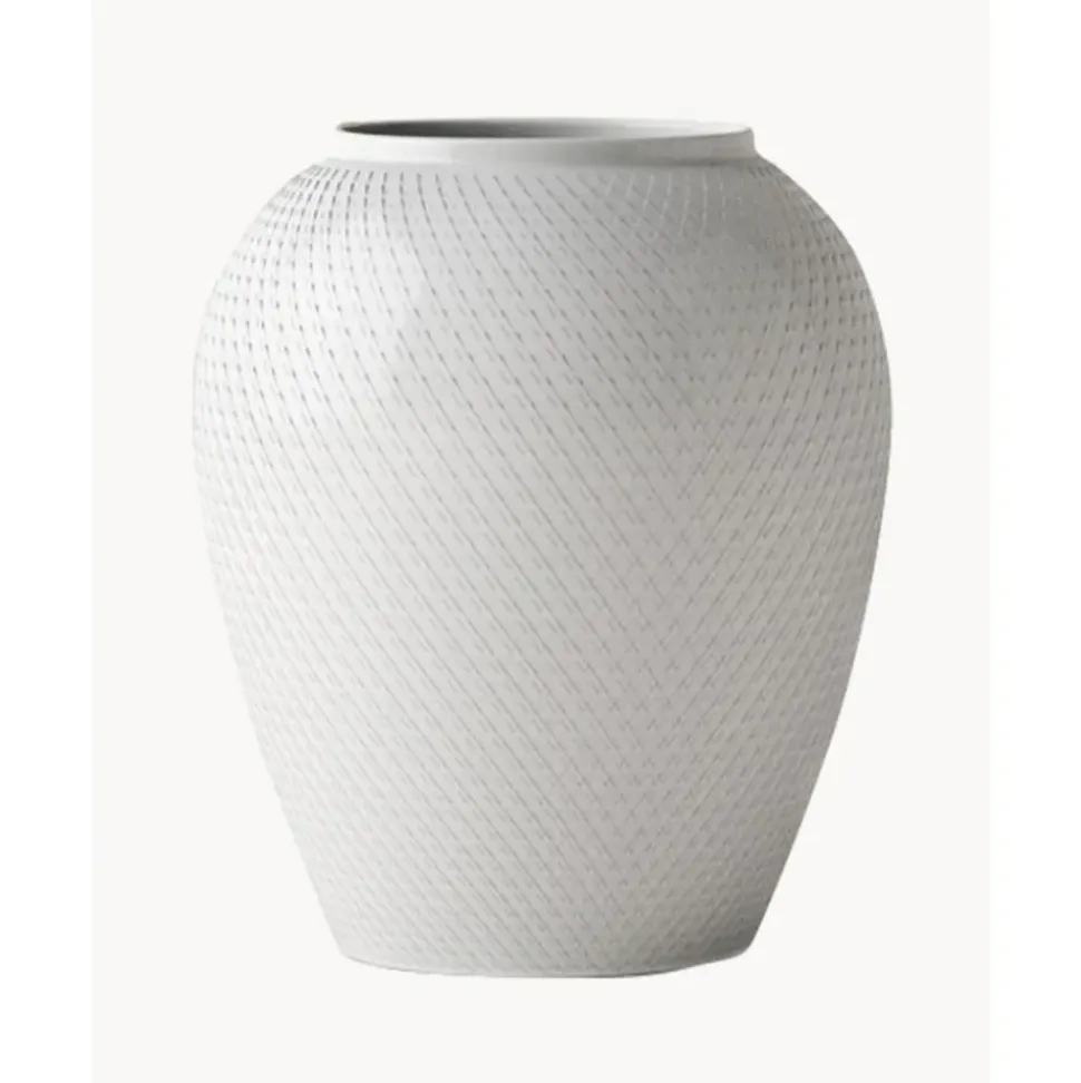 Jarron Artesanal De Porcelana Rhombe, 17 Cm