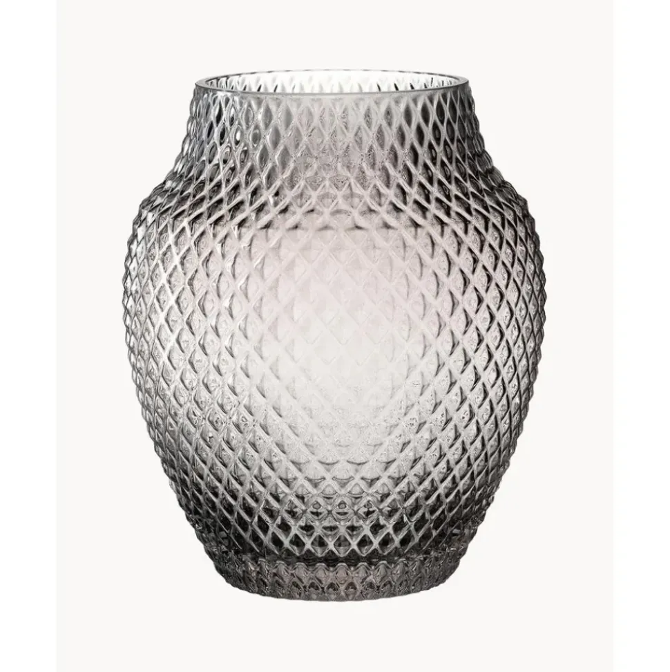 Jarron Artesanal De Vidrio Poesia