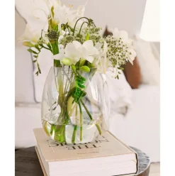 Jarron Artesanal De Vidrio Iridiscente Rainbow