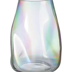 Jarron Artesanal De Vidrio Iridiscente Rainbow