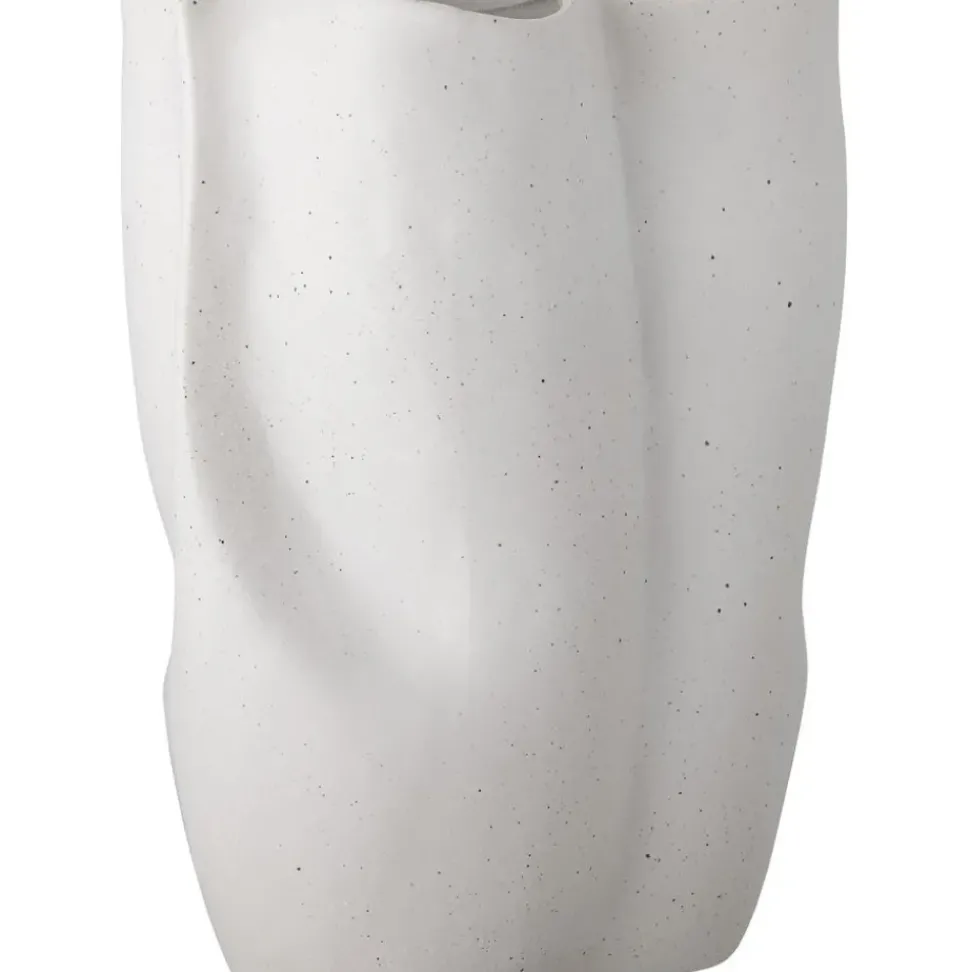 Jarron De Gres Con Forma Organica Elira