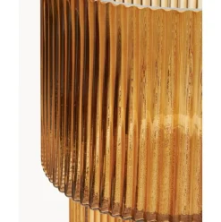 Jarron De Vidrio Acanalado Lija