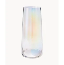 Jarron De Vidrio Iridiscente Soplado Artesanalmente Myla