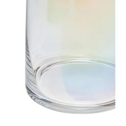 Jarron De Vidrio Iridiscente Soplado Artesanalmente Myla