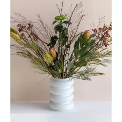 Jarron De Vidrio Reciclado De Diseno Bulb