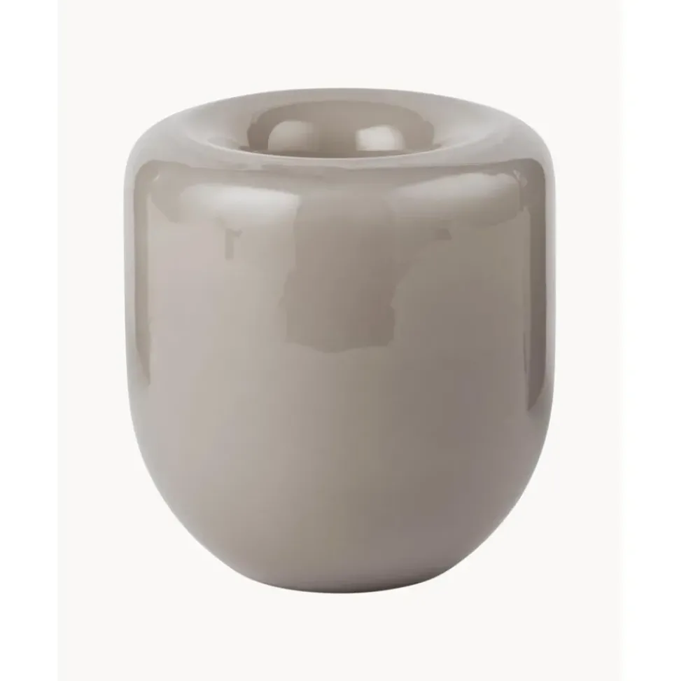 Jarron De Vidrio Soplado Artesanalmente Opal, 16 Cm