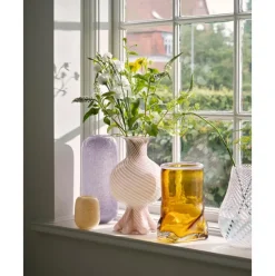 Jarron De Vidrio Soplado Artesanalmente Mella