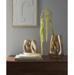 Jarron De Vidrio Soplado Artesanalmente Luster