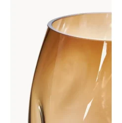 Jarron De Vidrio Soplado Artesanalmente Luster