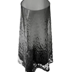 Jarron De Vidrio Soplado Artesanalmente Con Relieves Gry