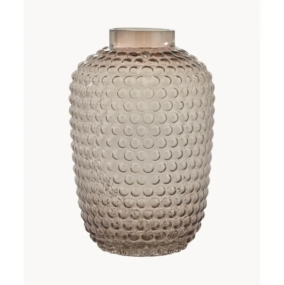 Jarron De Vidrio Soplado Artesanalmente Dorinia