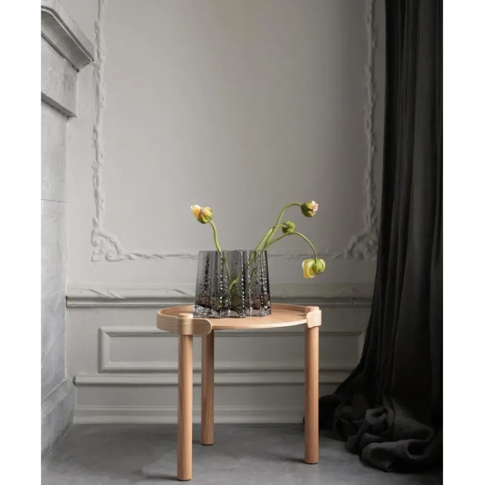 Jarron De Vidrio Soplado Artesanalmente Con Relieves Gry