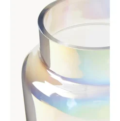 Jarron Grande De Vidrio Iridiscente Lasse