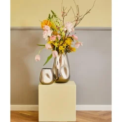 Jarron Grande De Vidrio Soplado Artesanalmente Mirror