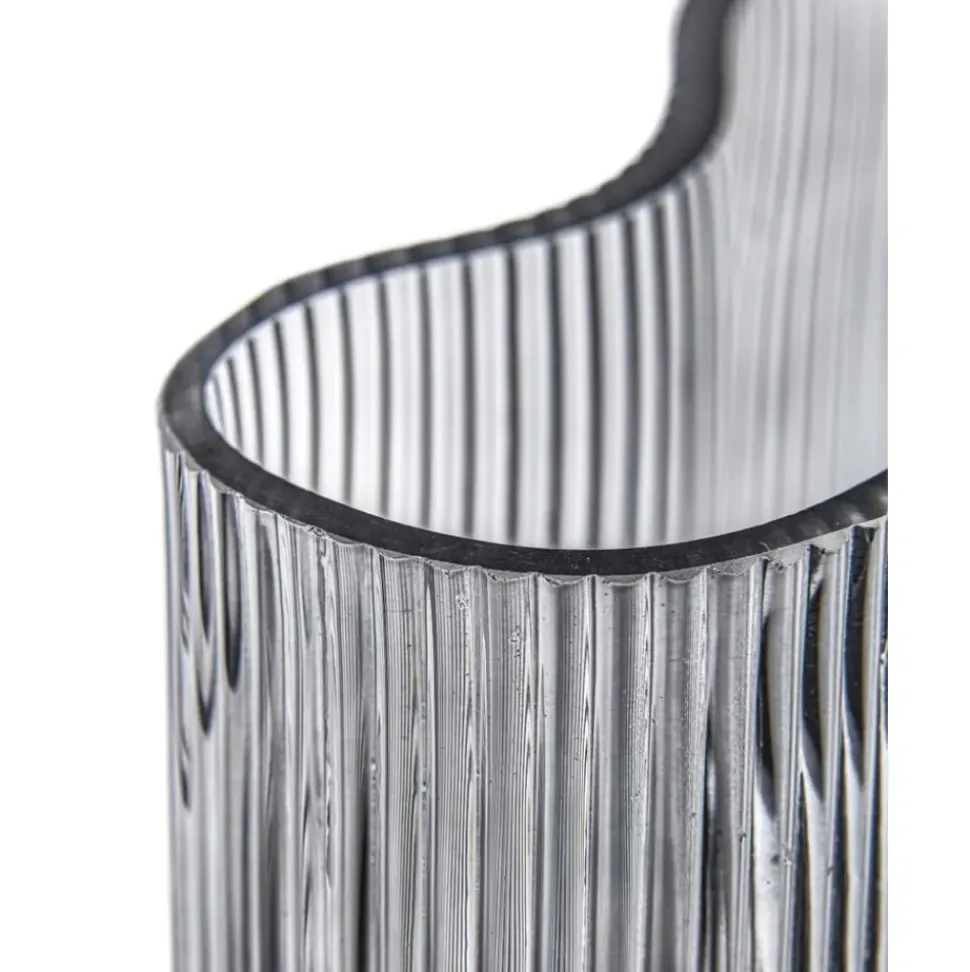 Jarron Soplado Artesanalmente Con Relieve De Diseno Dawn