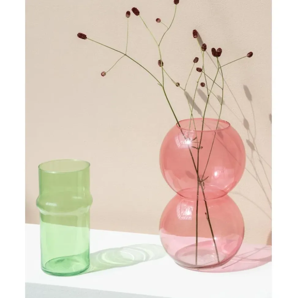 Jarron Soplado Artesanalmente De Diseno Bulb