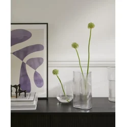 Jarron Soplado Artesanalmente Con Relieve De Diseno Dawn