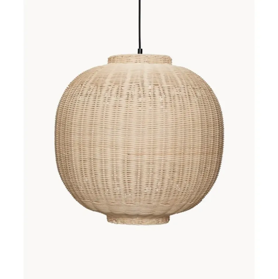 Lampara De Techo Artesanal De Ratan Chand