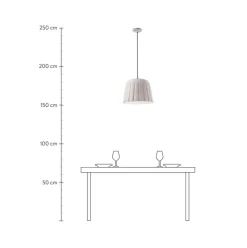 Lampara De Techo Artesanal Madame Gres