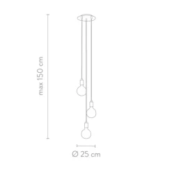 Lampara De Techo Cluster Pequena Sky
