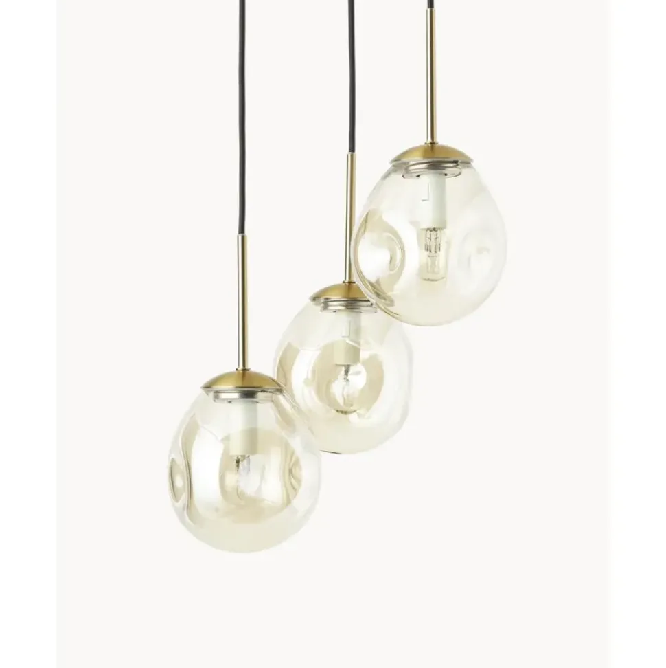 Lampara De Techo Cluster De Vidrio Amora