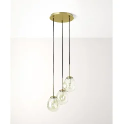 Lampara De Techo Cluster De Vidrio Amora