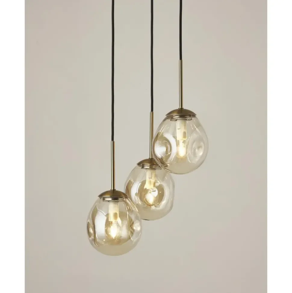 Lampara De Techo Cluster De Vidrio Amora