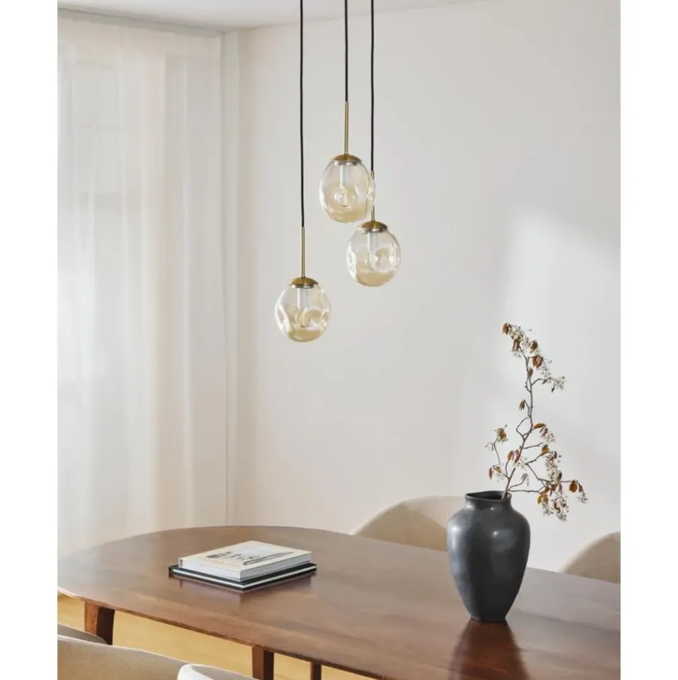 Lampara De Techo Cluster De Vidrio Amora