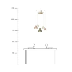 Lampara De Techo Cluster De Diseno Berimbau