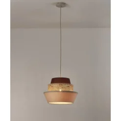 Lampara De Techo Con Tejido Vienes Klea