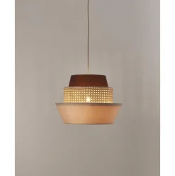 Lampara De Techo Con Tejido Vienes Klea