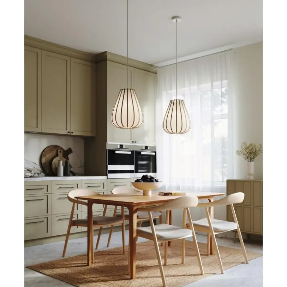 Lampara De Techo De Bambu Salma