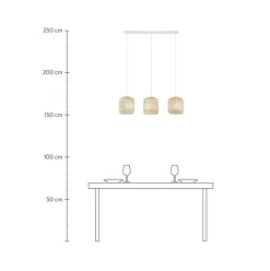 Lampara De Techo De Bambu Adam