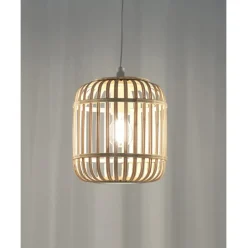 Lampara De Techo De Bambu Adam