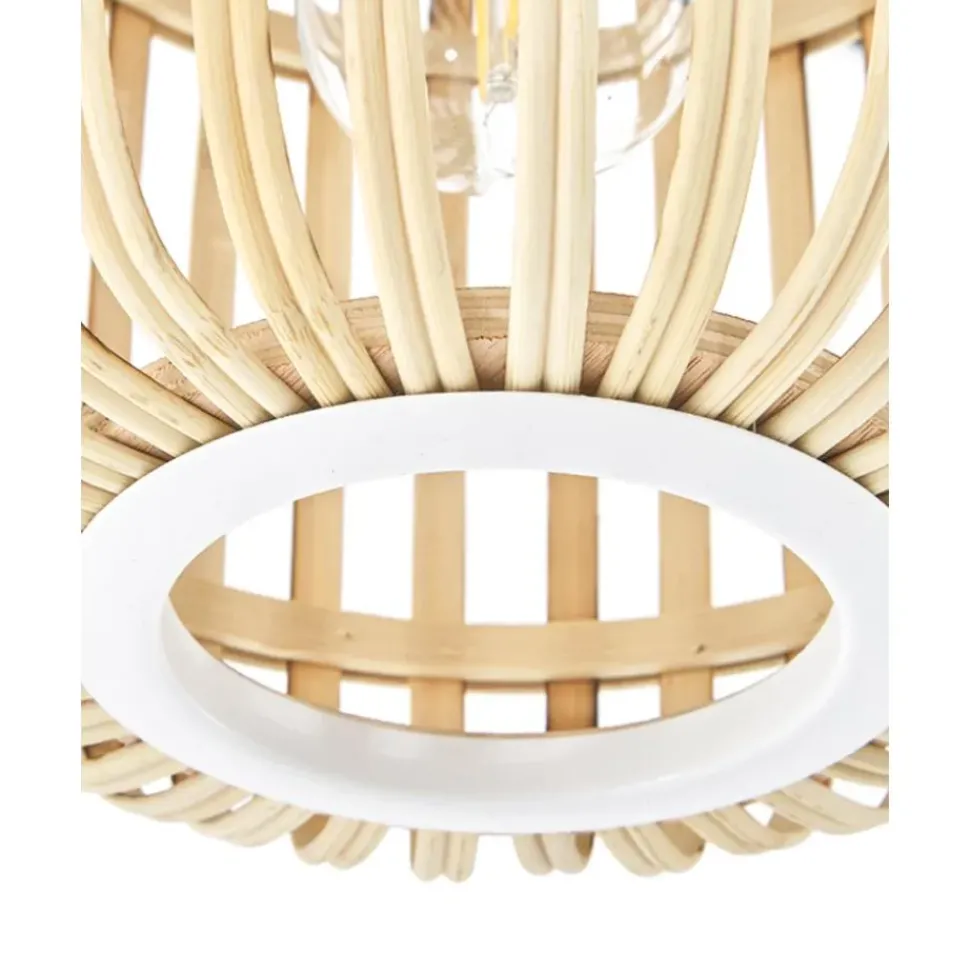 Lampara De Techo De Bambu Adam