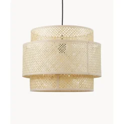 Lampara De Techo De Diseno De Bambu Finja