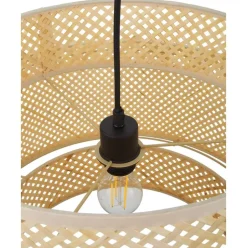 Lampara De Techo De Diseno De Bambu Finja