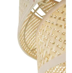 Lampara De Techo De Diseno De Bambu Finja