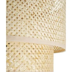 Lampara De Techo De Diseno De Bambu Finja