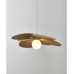 Lampara De Techo De Fibras Naturales Milani