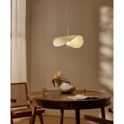 Lampara De Techo De Lino De Diseno Kenzie