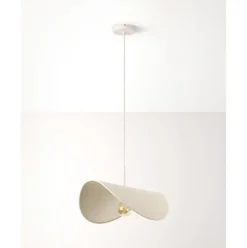 Lampara De Techo De Lino De Diseno Kenzie